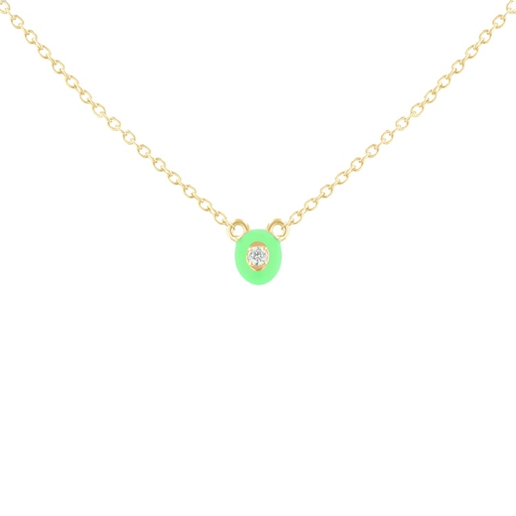 Halskette aus Keramik mit einem Lab Grown Diamanten Noemi 120913