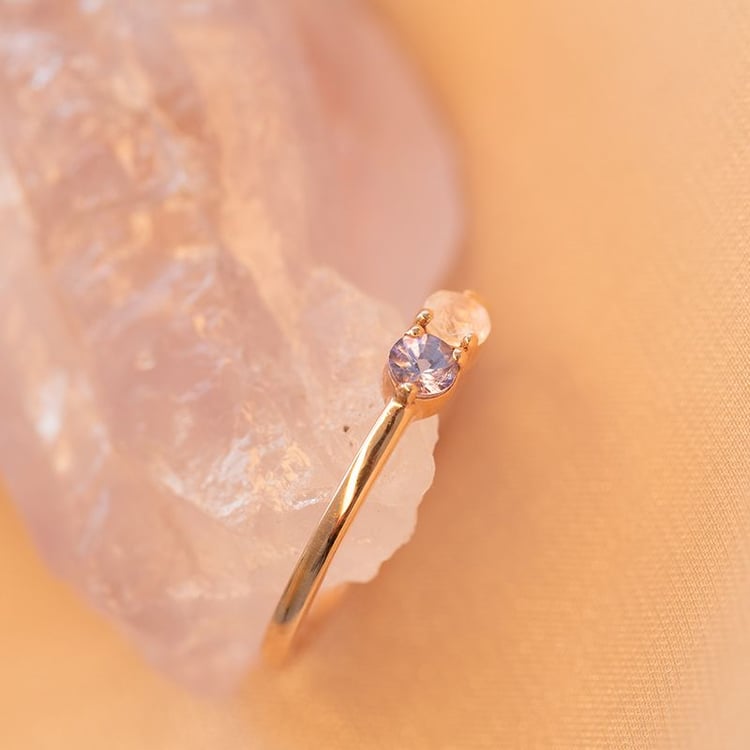 Duo-Ring mit Edelsteinen nach Wahl Cope 99930