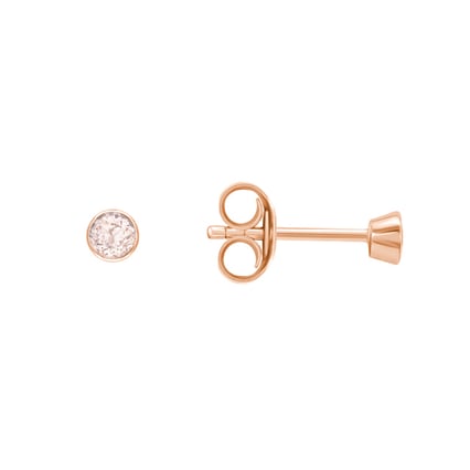 Minimalistische Bezel-Ohrringe mit Morganiten Tofine