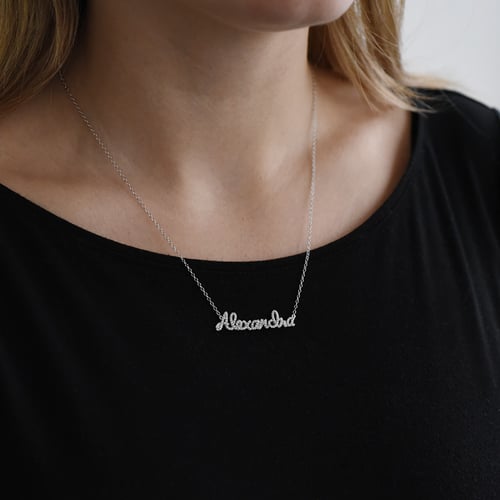 Diamantkette mit Namen Luce