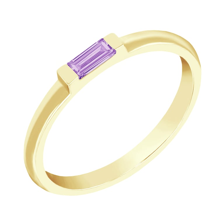 Goldener Ring mit Amethyst Xenia 82410