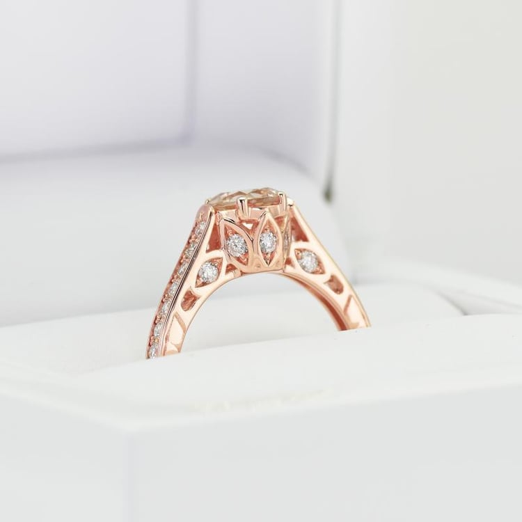 Verlobungsring mit Morganit und Diamanten Volans 12214