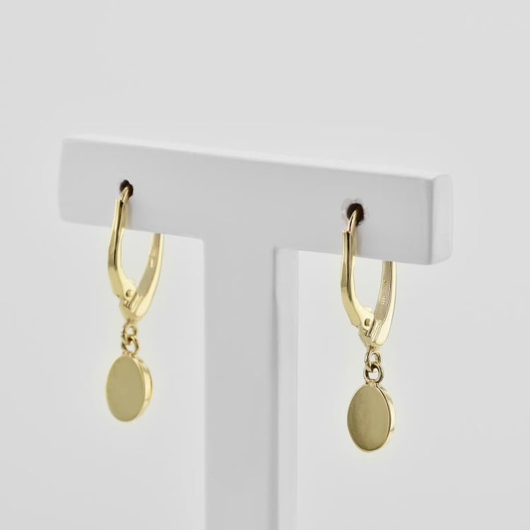 Bernstein hängende Ohrringe 33312