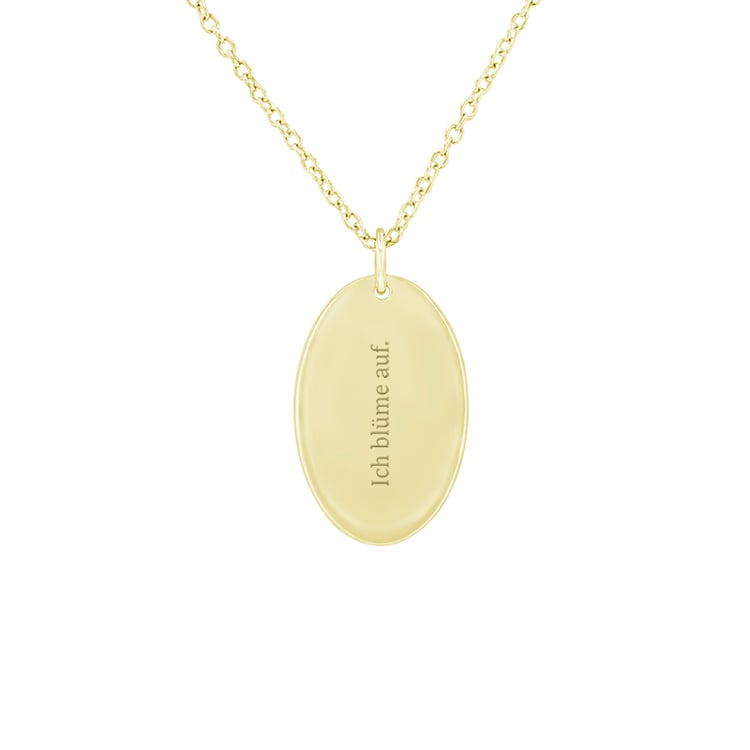 Romantischer Anhänger mit einer Blumengravur Ihrer Wahl Daisy 82974