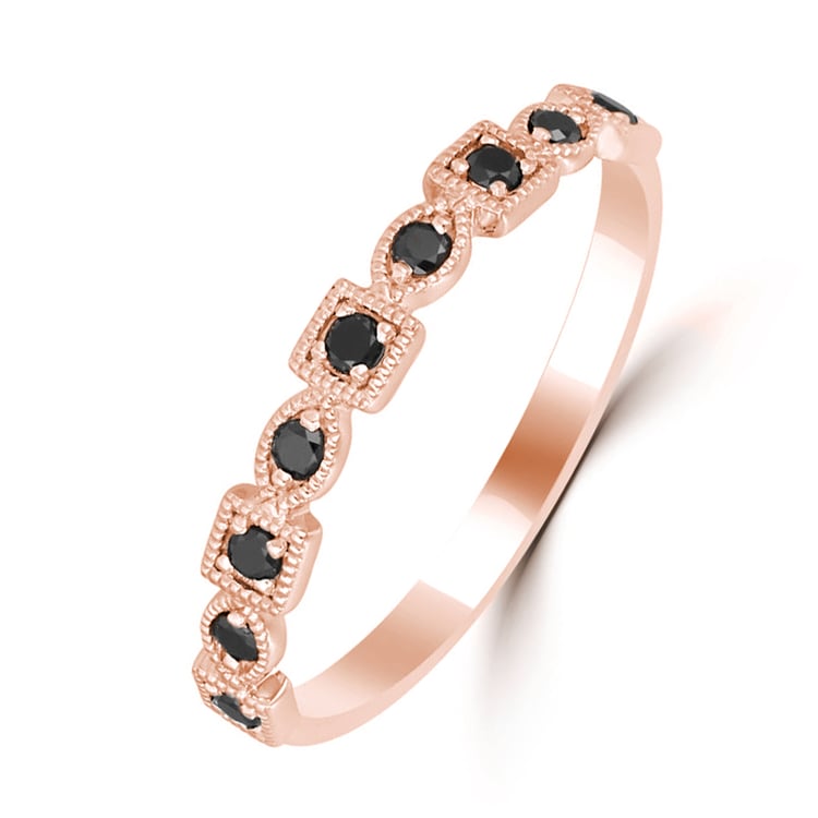 Schwarzer Diamanten in Eternity Ehering 38309