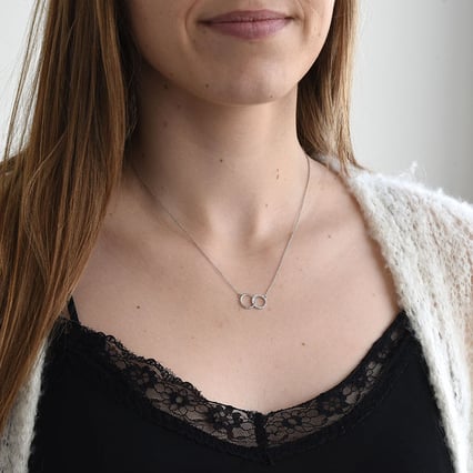 Symbolischer Halskette mit Diamanten Mehdi