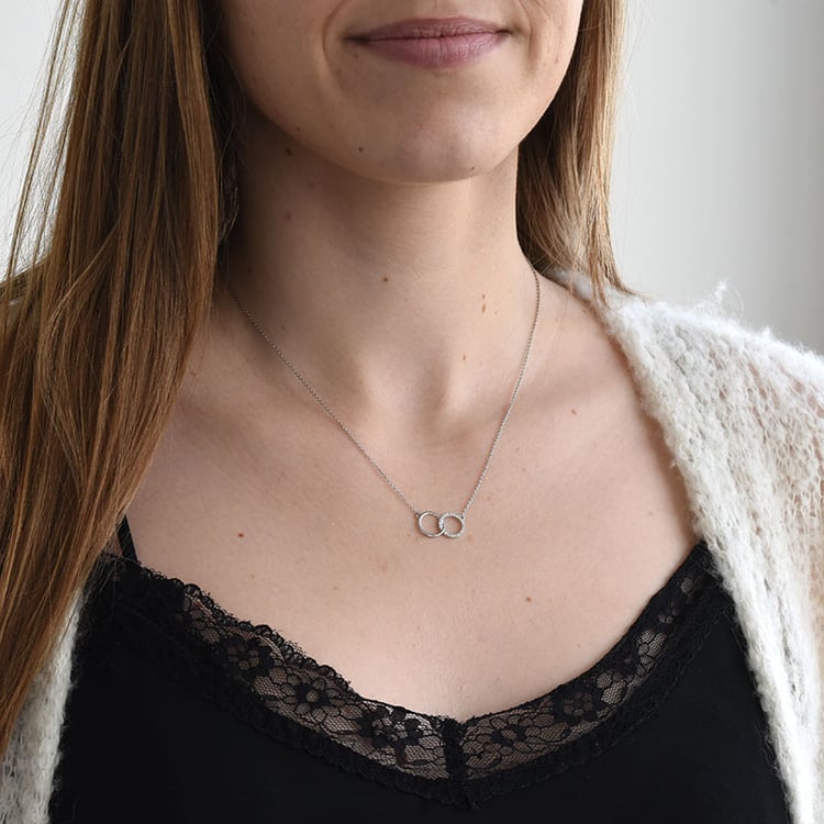 Symbolischer Halskette mit Diamanten Mehdi 85746