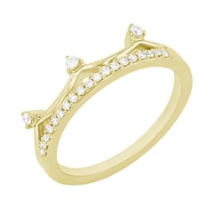 Goldring in Form einer Krone Hudde