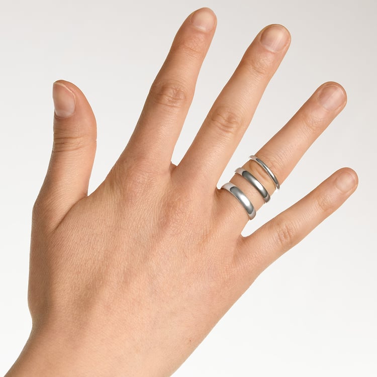 Abgerundete Eheringe aus Gold Ebie 156842