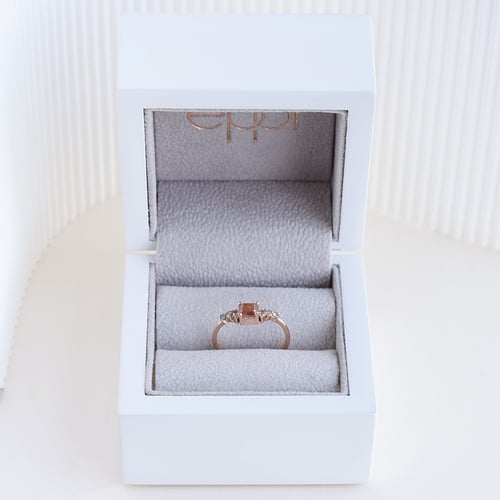 Ring mit Salt and Pepper Diamanten Jun