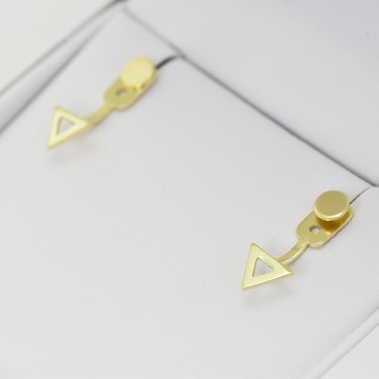 Goldene Ohrringe 16205