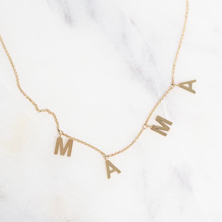 Halskette mit Buchstaben Mama 119465