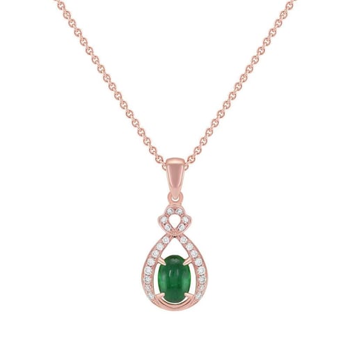 Anhänger mit Smaragd und Diamanten Colossus