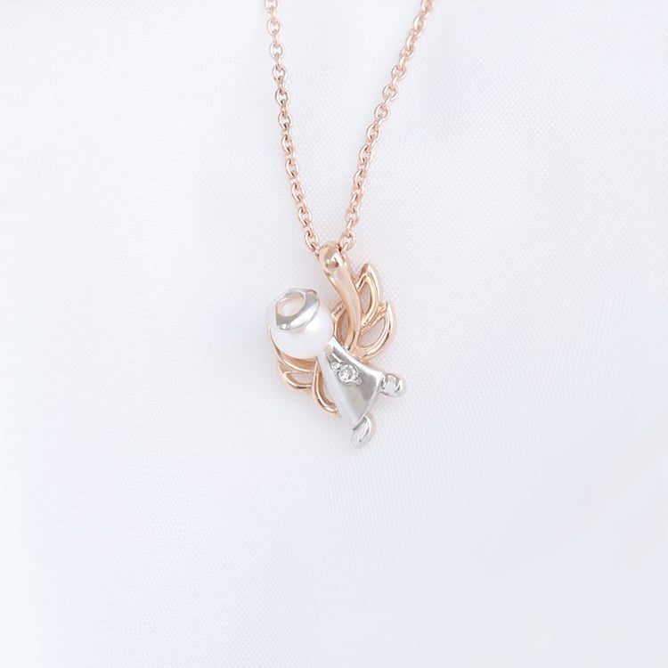 Engelanhänger mit Perle und Diamanten Ume 91882