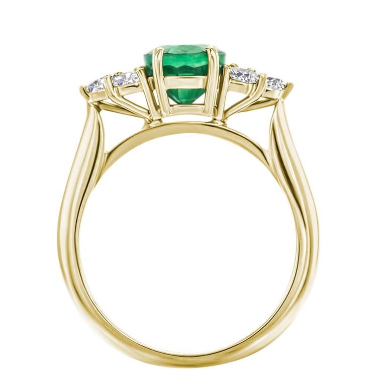 Goldener Smaragdring 30174