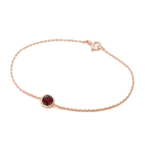 Goldenes Armband mit Granat Arleth