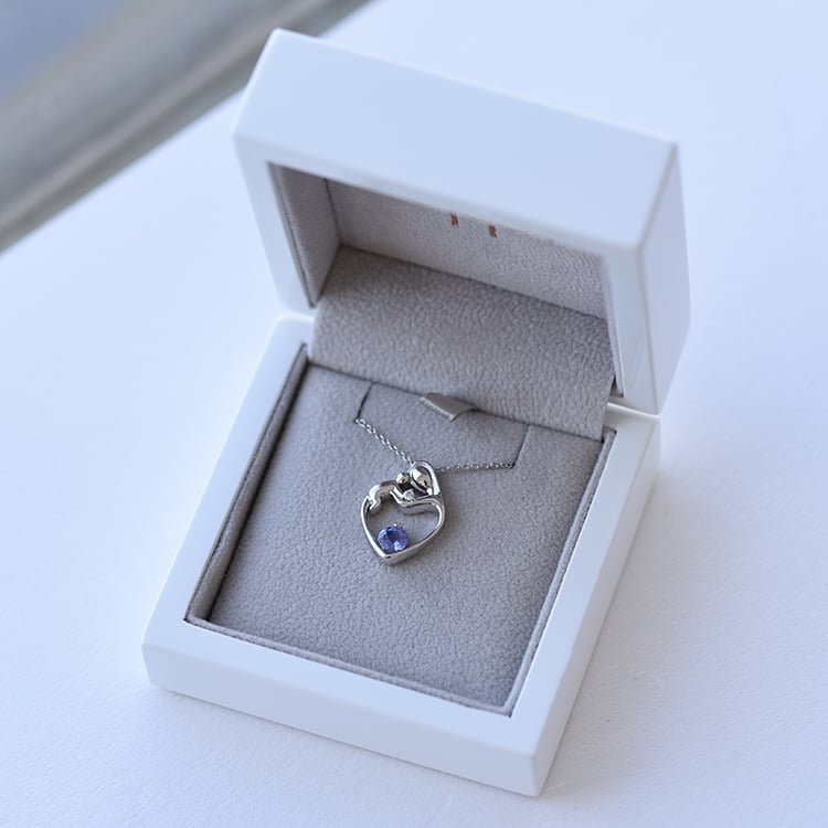Anhänger Mutter und Kind mit Tansanit und Diamant Ella 60990