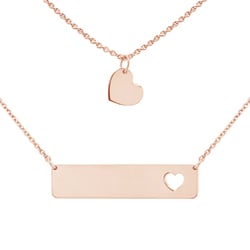 Schmuckset Halskette für Zwei Bianca