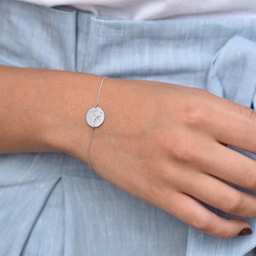 Armband in Gold mit Olivin für das Sternzeichen Schütze