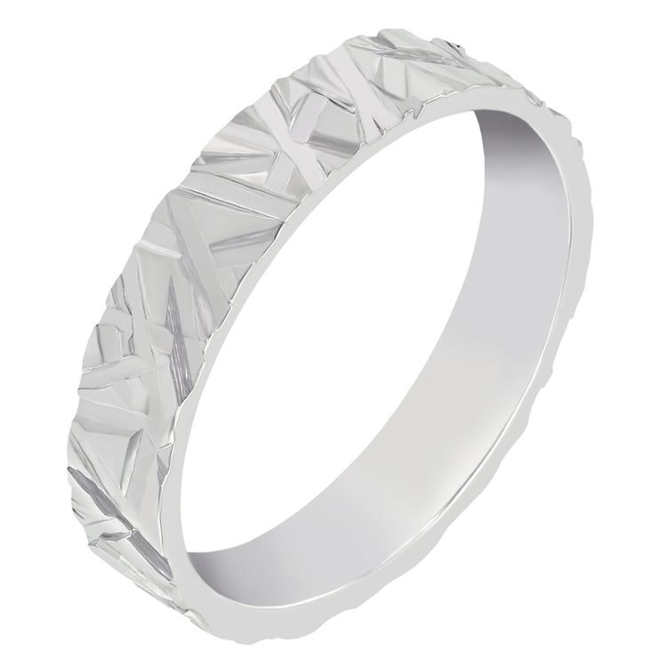 Gehämmerte Oberfläche Ring 37799