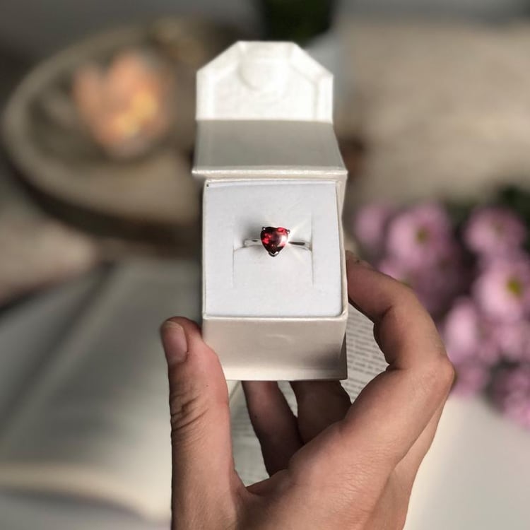 Romantischer Silberring 35615