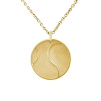 Silberner Anhänger Tennisball mit Gravur Ihrer Wahl Tennis