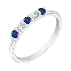 Eternity-Ring mit Saphiren und Diamanten Dalis