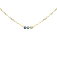 Minimalistische Halskette mit Edelsteinen Ihrer Wahl Kiah