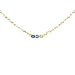Minimalistische Halskette mit Edelsteinen Ihrer Wahl Kiah