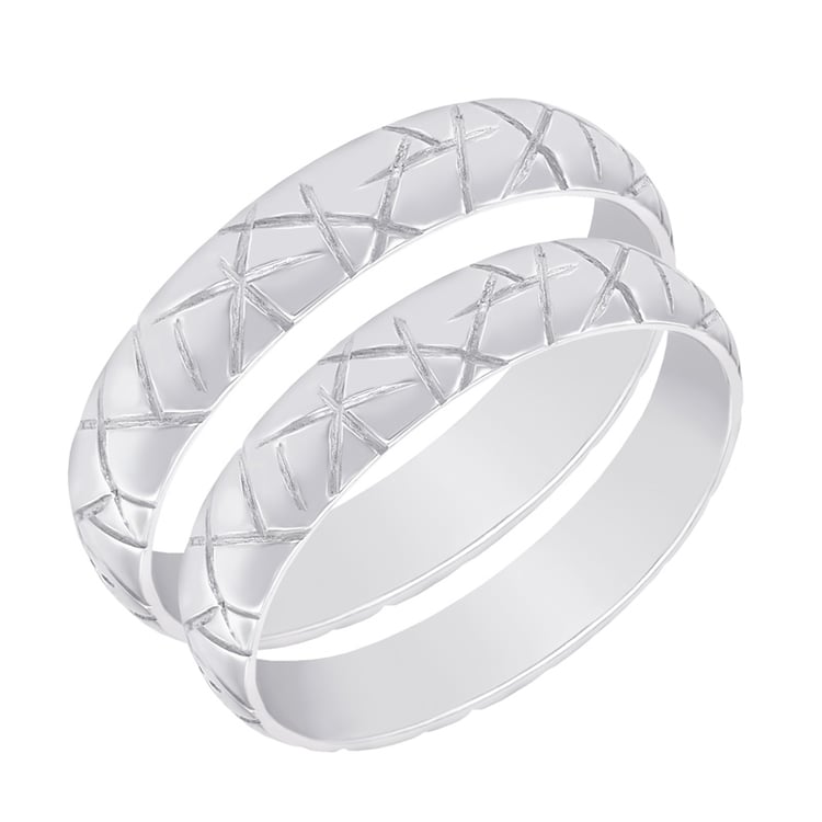 Trauringe aus Gold mit Rillen Atani