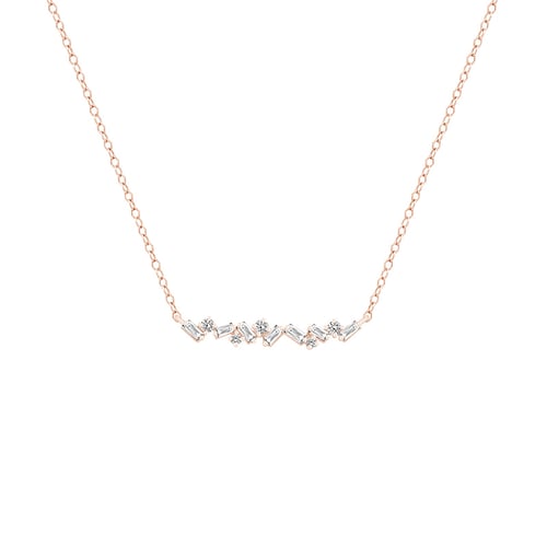Kette mit Lab Grown Baguette-Diamanten Manu