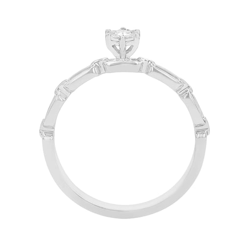 Unkonventioneller Diamantring Suzanne