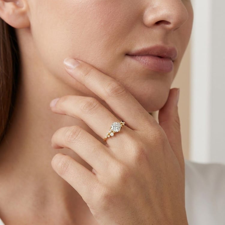 Scheidungsring mit Lab Grown Diamanten 165115