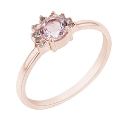 Minimalistischer Ring aus Gold mit Morganit Sonnie