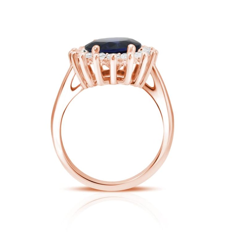 Vintagering mit Saphir 23256