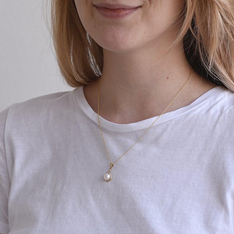 Goldener Perlenanhänger 64446