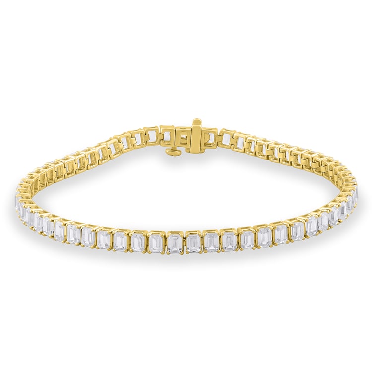 Goldenes Tennisarmband mit Lab Grown Diamanten Ida 163644