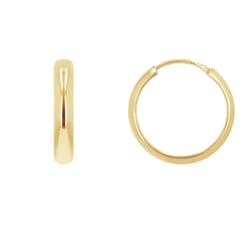 Goldene runde Ohrringe Dorian
