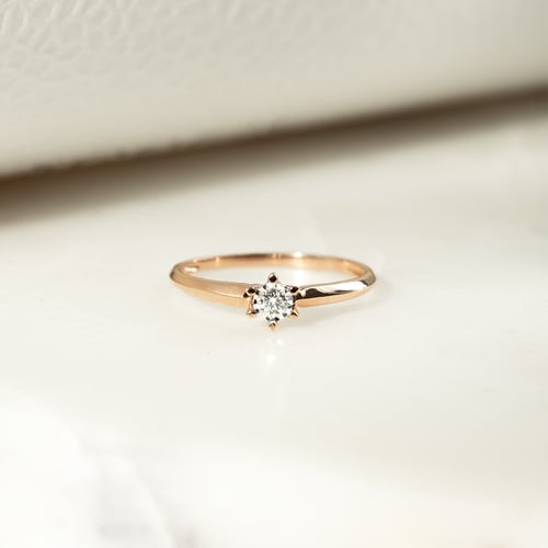 Solitär-Ring mit einem Lab Grown Diamanten Leandra