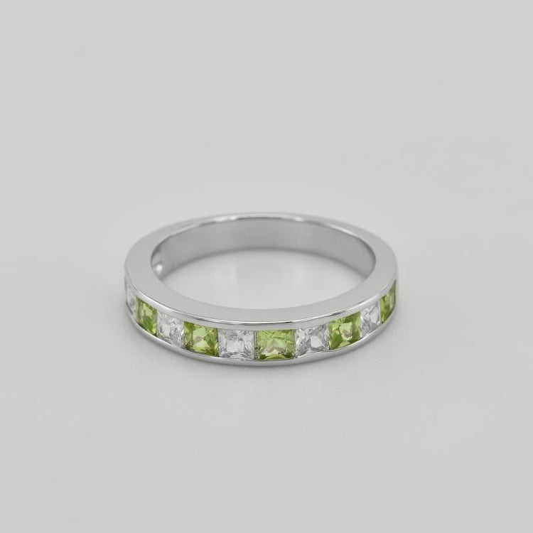 Olivine und Zirkonia im SIlberring Vuolo 39579