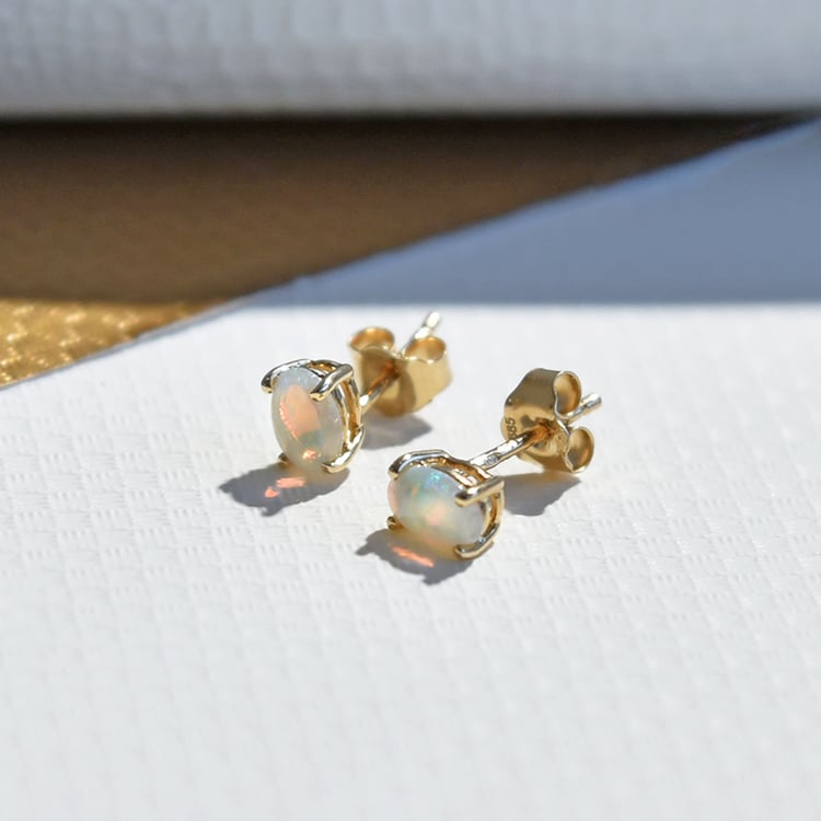 Ohrstecker mit ovalen Opalen Zamora 110366