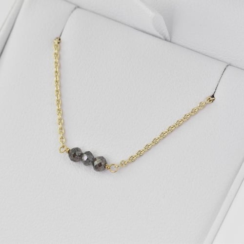 Goldarmband mit salt'n'pepper Diamanten Ulla