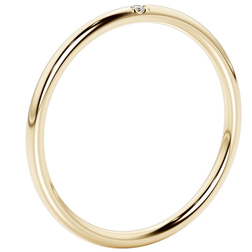 Schmaler Ring mit Diamant Beryl