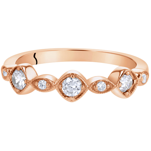 Halb-Eternity Ring aus Silber mit Zirkonia Anise 44734