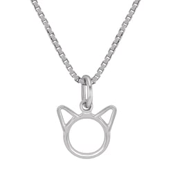 Silberne Anhänger in Kätzchenform Cattie