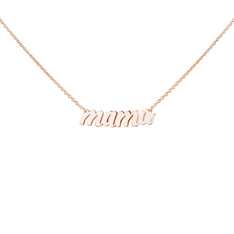 Silberne Halskette mit Aufschrift Mama 99641