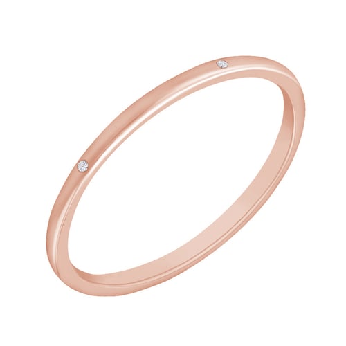 Goldring mit zarten Diamanten Olive