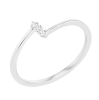 Minimalistischer Ring mit drei Lab Grown Diamanten Hanna