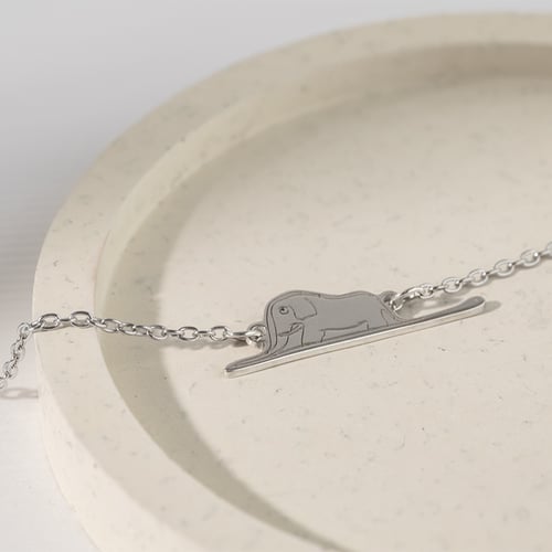 Armband Der Kleine Prinz mit einem Elefanten und einer Gravur