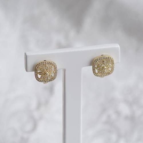 Ohrringe mit Diamantblumen Retta